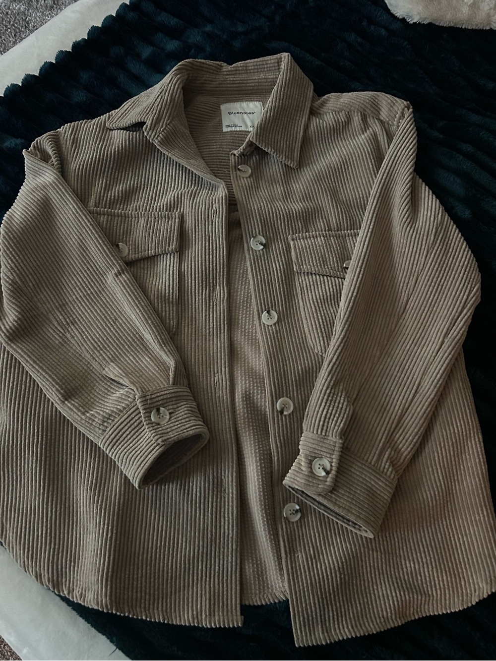 Bluenotes Taupe Shacket